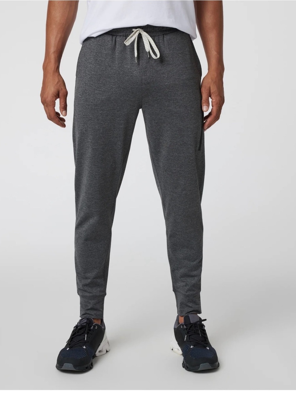 Vuori Charcoal Joggers with Contrast Drawstring
